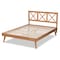 Baxton Studio Galvin Modern and Contemporary Brown Finished Wood Full Size Platform Bed 179-11246-Zoro - alternate 9